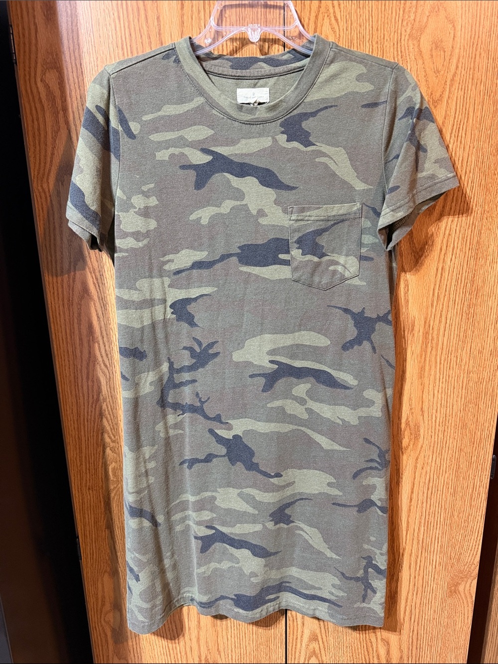 Camo Pocket T-Shirt Dress